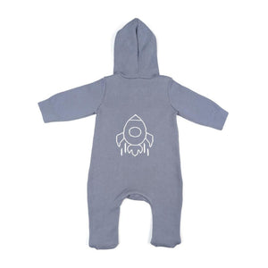 Hooded Overalls Silicone Teether Gift Set Blue - EFENDINA PAZAR - BABOO - 8691810009073