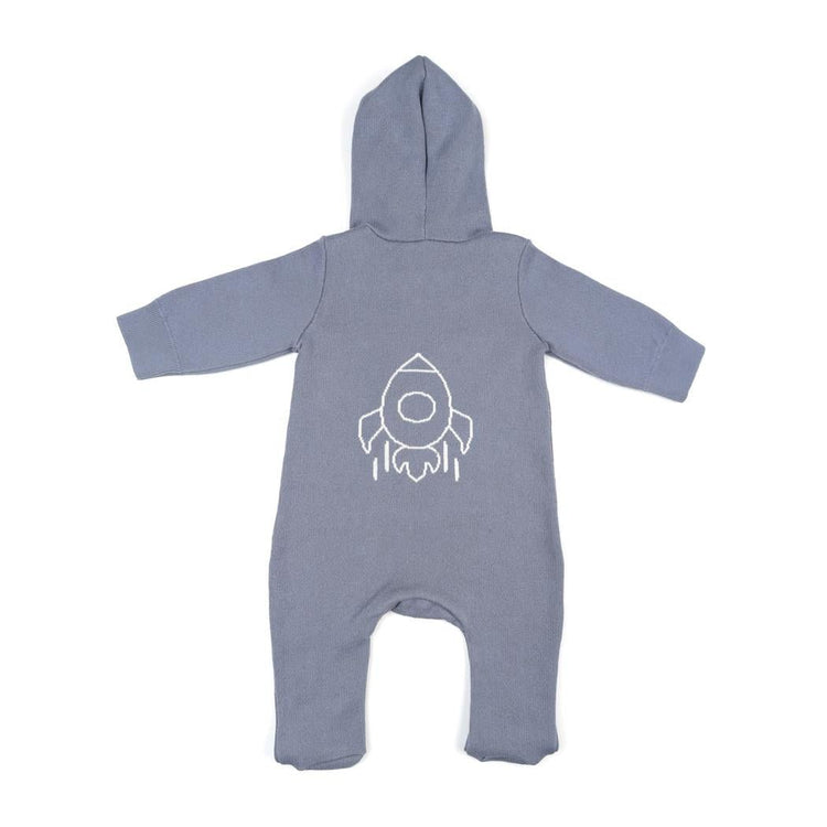Hooded Overalls Silicone Teether Gift Set Blue - EFENDINA PAZAR - BABOO - 8691810009073