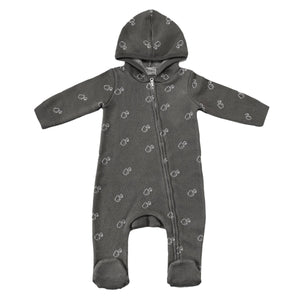 Hooded Overalls Silicone Teether Gift Set Gray - EFENDINA PAZAR - BABOO - 8691810009837