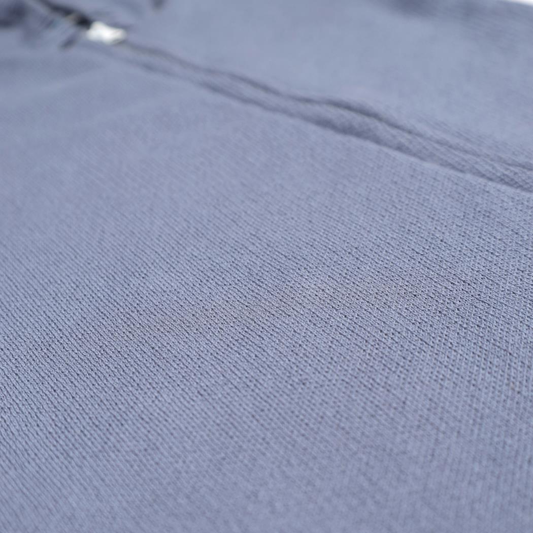 Hooded Patterned Organic Cotton Baby Knitted Jumpsuit Blue - EFENDINA PAZAR - BABOO - 8682291000130