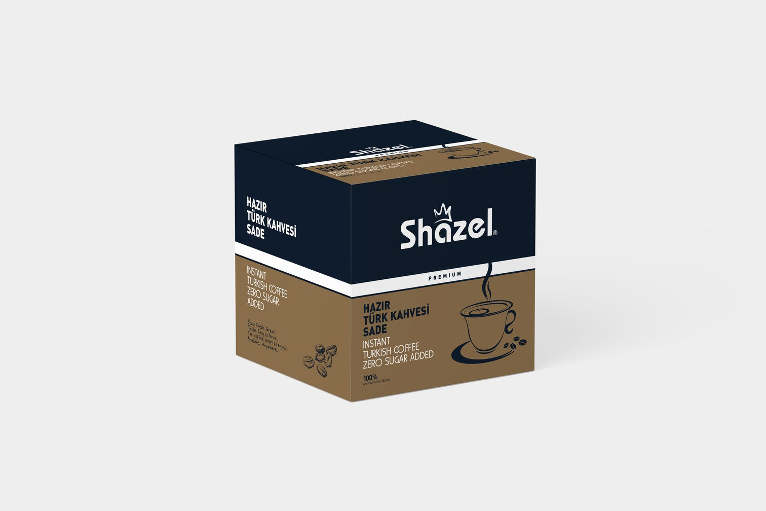 Shazel Instant Turkish Coffee Plain 7G x 12 Pieces