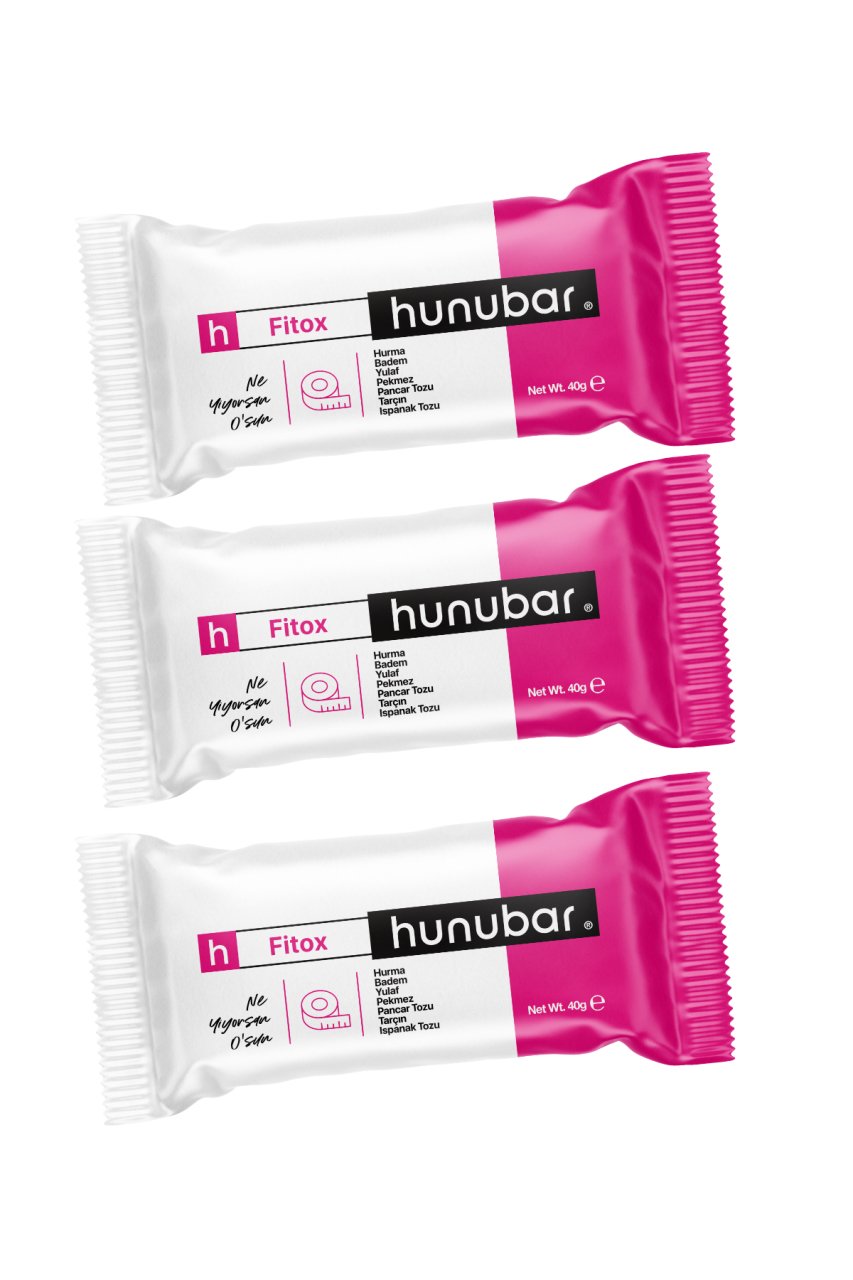 Kuru Yeşil HUNUBAR Fitox Bar 40 g 3 Piece