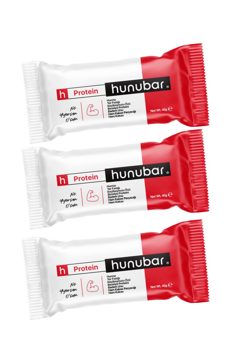 HUNUBAR - Protein Bar 40 gr x 3 Pieces