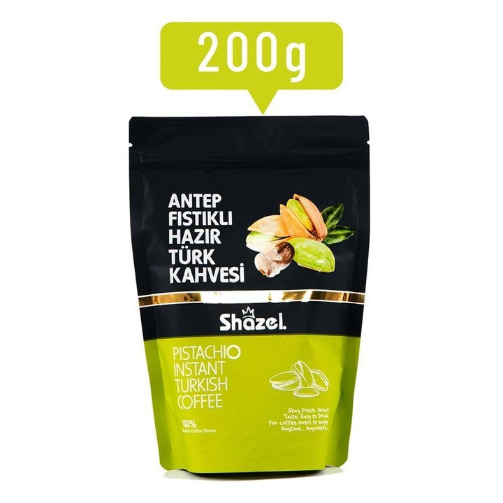 Shazel Instant Turkish Coffee with Pistachio 200G