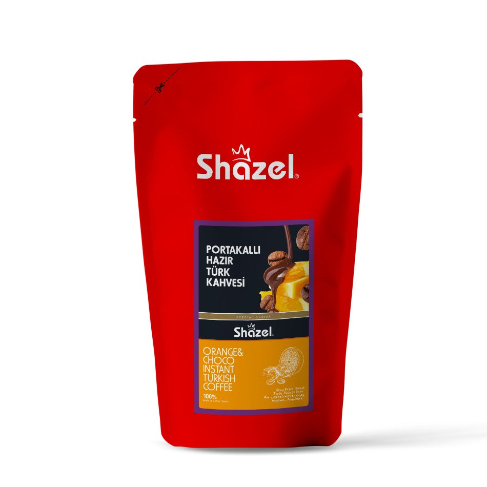 Shazel Orange Instant Turkish Coffee 1000 G Flavored