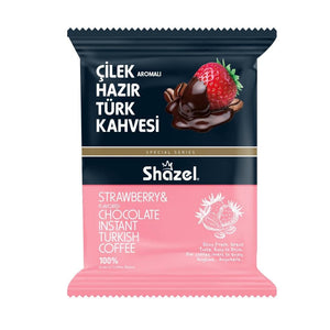 Shazel STRAWBERRY INSTANT TURKISH COFFEE 100g Flavored