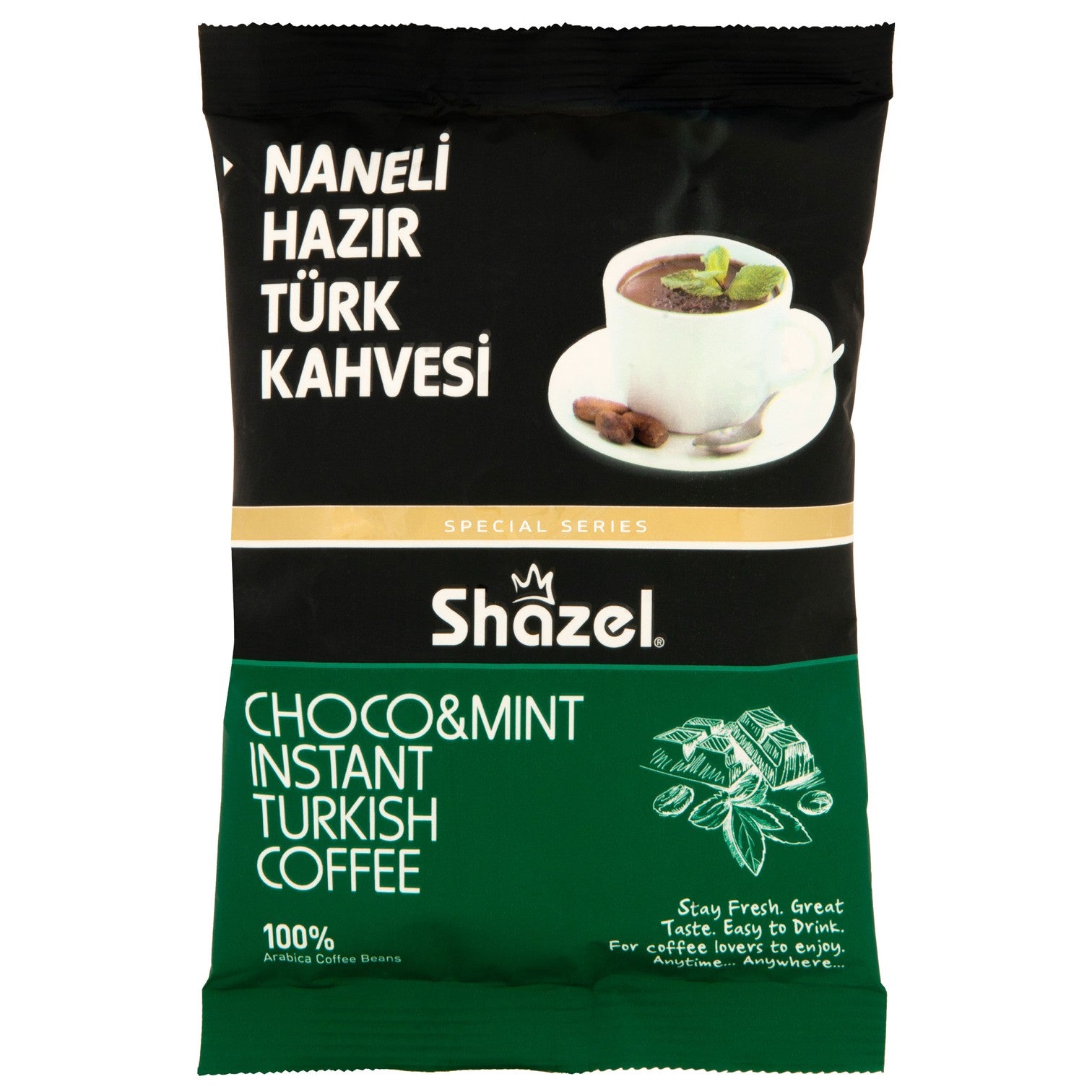 Shazel Mint Instant Turkish Coffee 100G