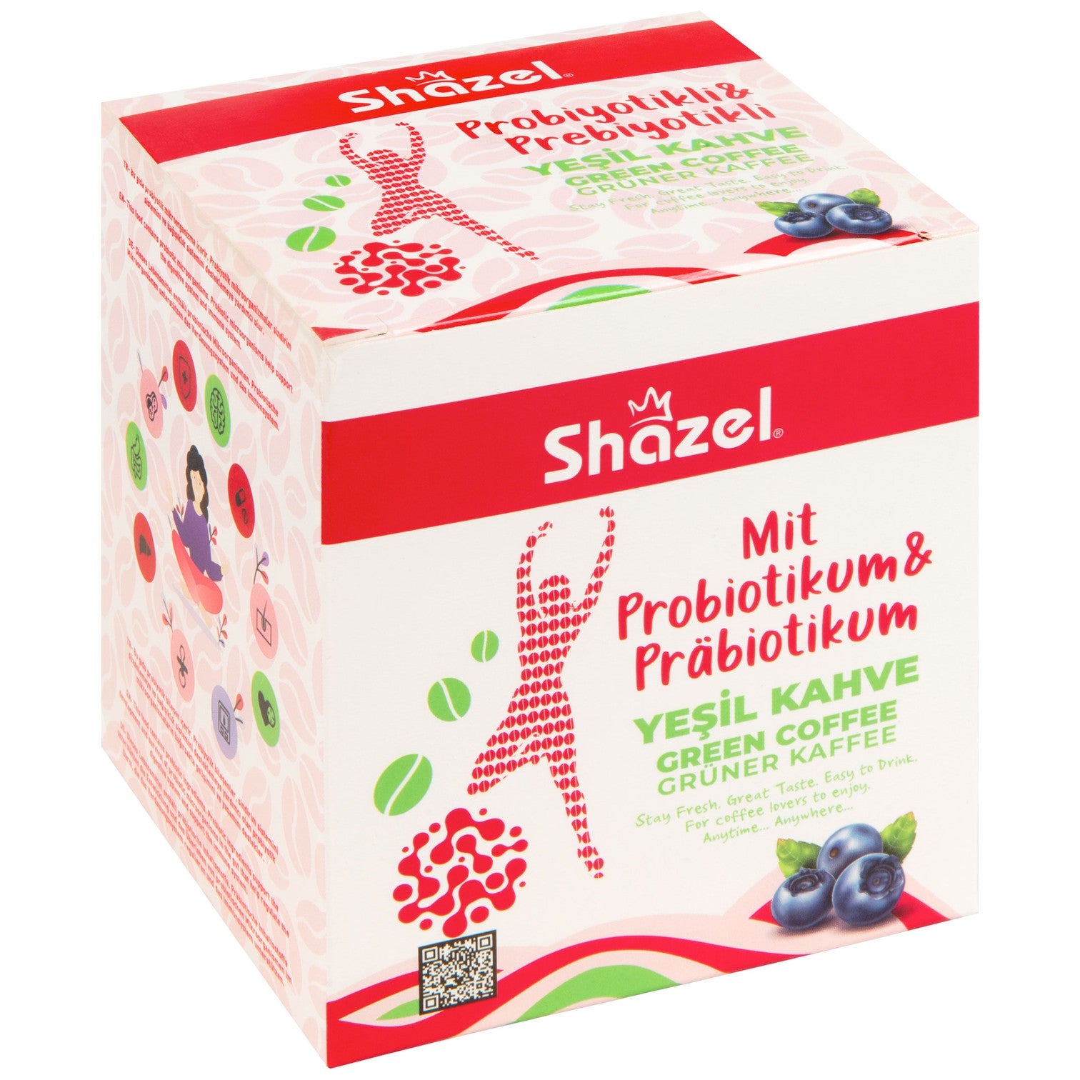 Shazel Probiyotik &amp; Prebiyotik DETOX Yeşil Kahve 4G x 14 Adet