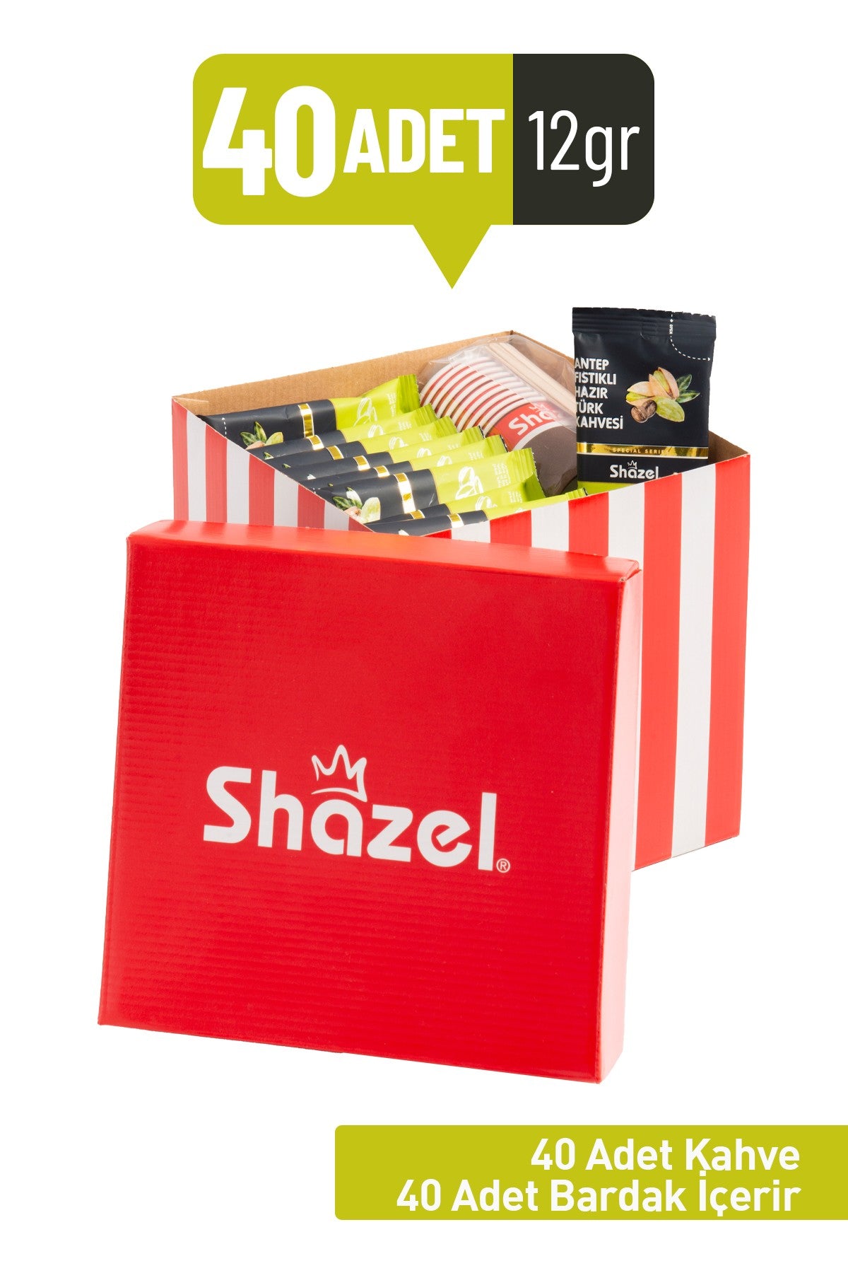 Shazel Pistachio Gift Office Set 12G 40Pcs