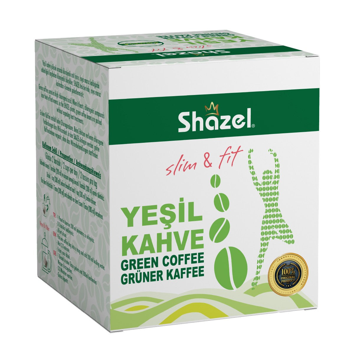 Shazel Slim& Fit DETOX Green Coffee 14pcs 3g