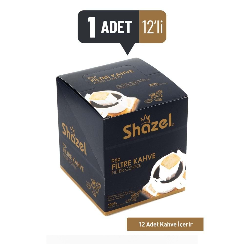 Shazel Drip Filter Coffee Classic 8G 12 Pieces