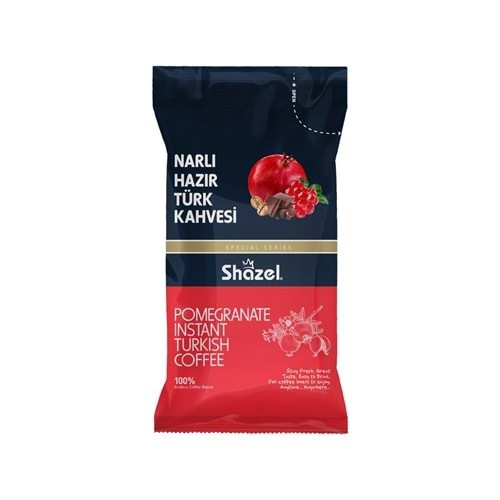 Shazel Pomegranate Instant Turkish Coffee 12G Single drink