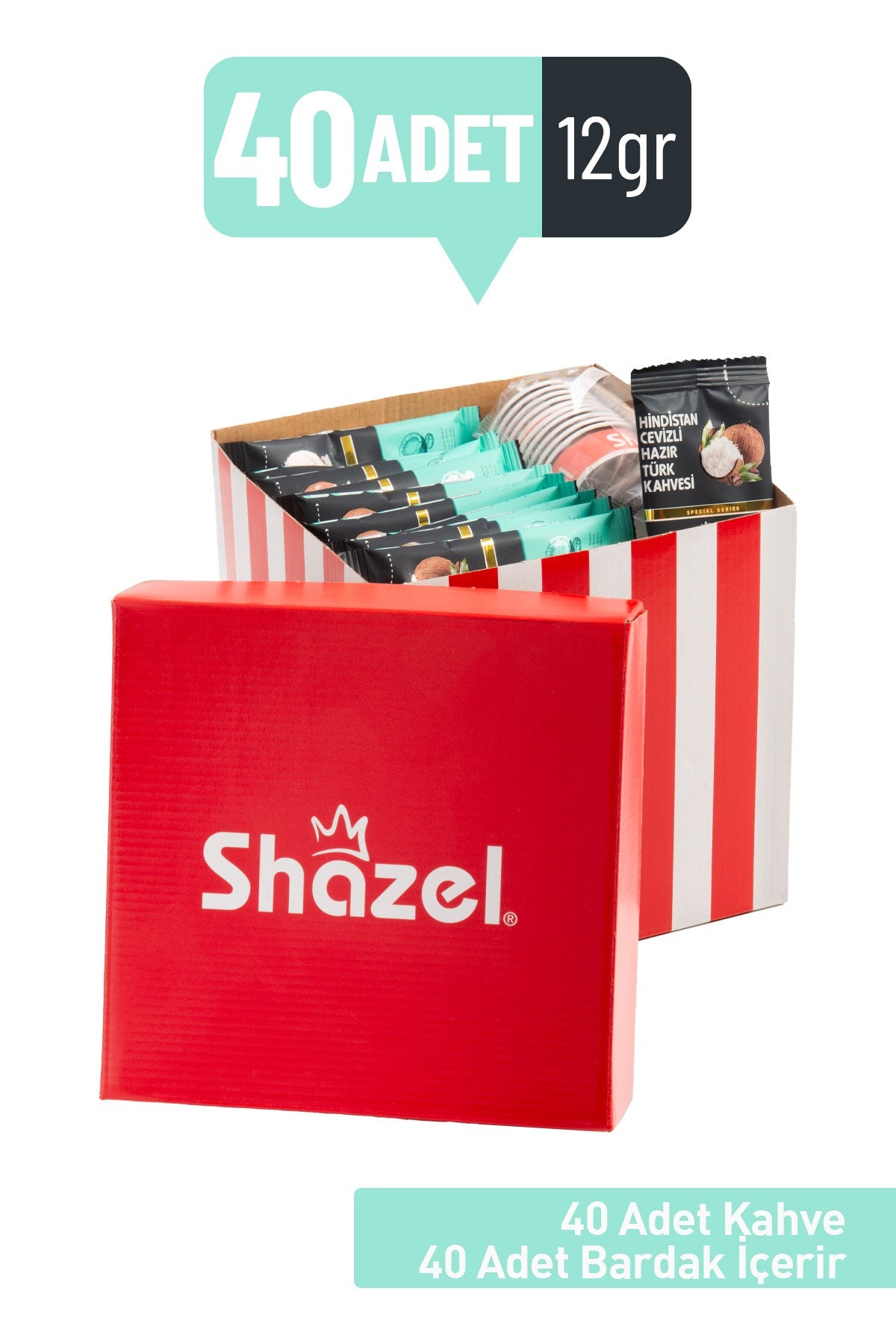 Shazel Coconut Gift Office Set 12G x 40Pcs (Flavored)