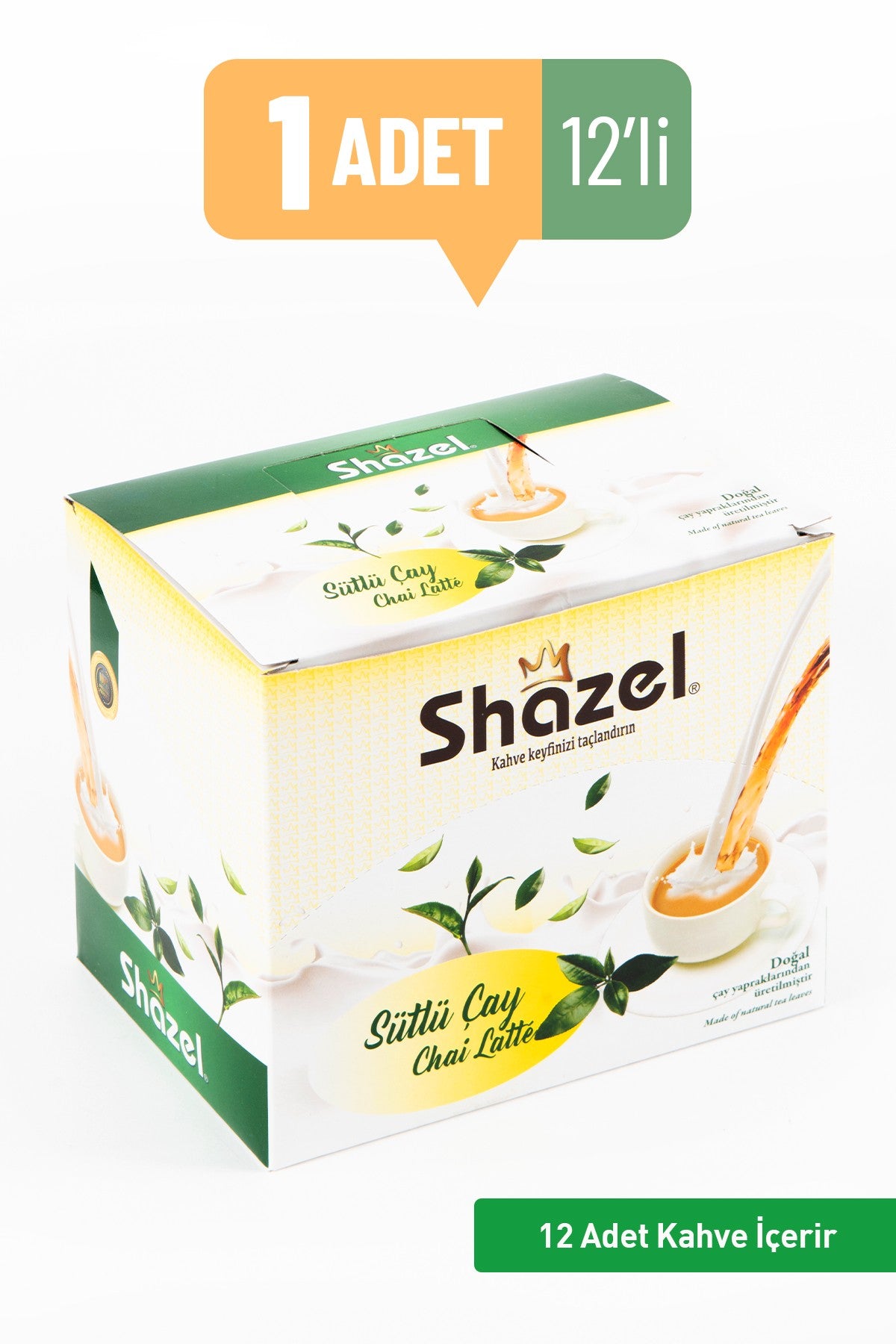 Shazel Chai Latte Plain 19g 12 PIECES 1 box