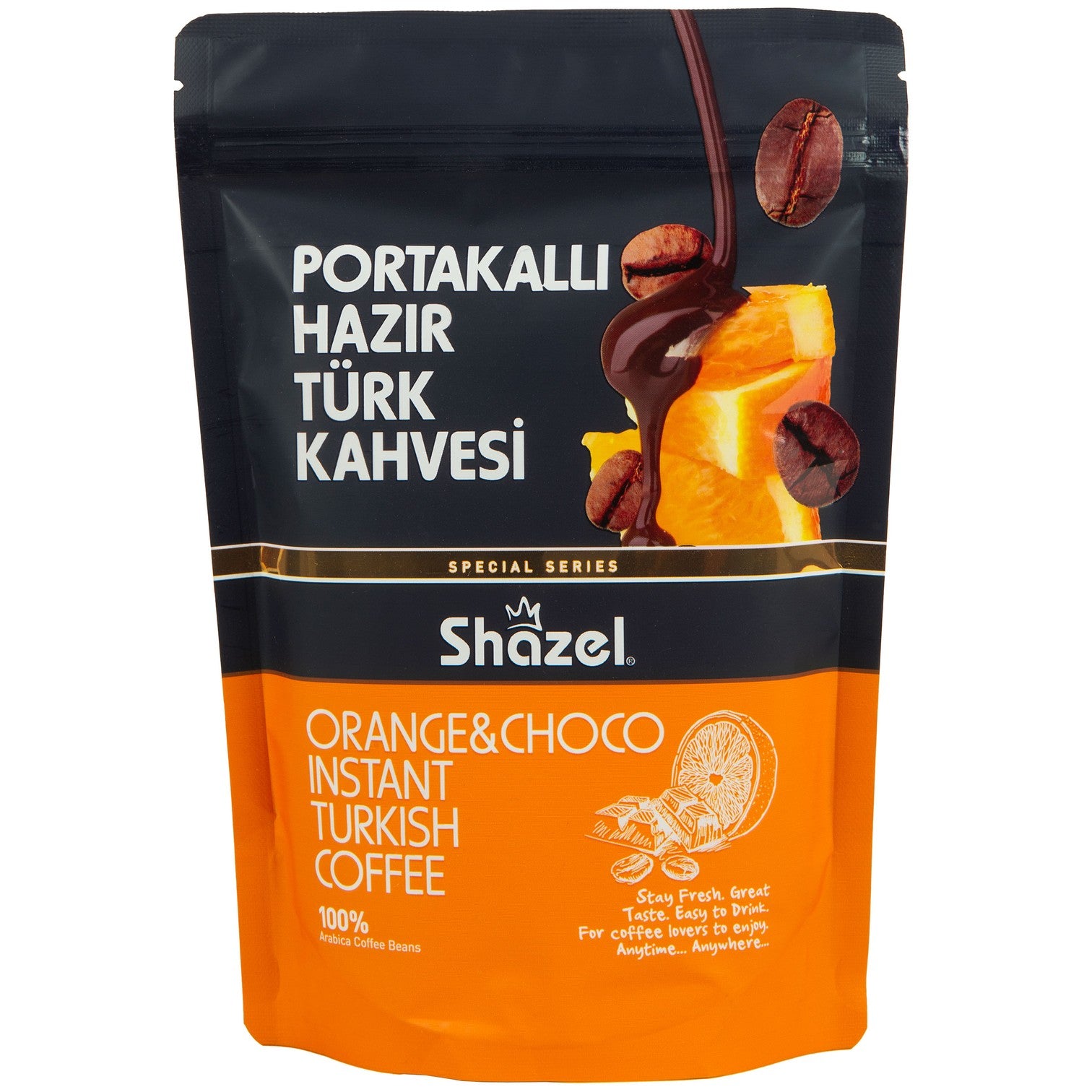 Shazel Portakallı Hazır Türk Kahvesi 200 Gr (Aromalı)