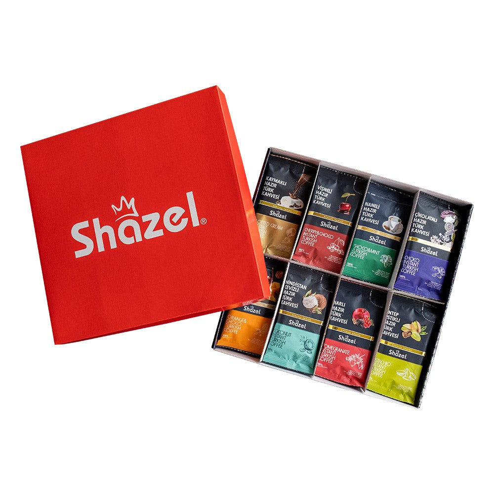 صندوق القهوة التركية من Shazel  يحتوي على 5 قطع - 500 جرام