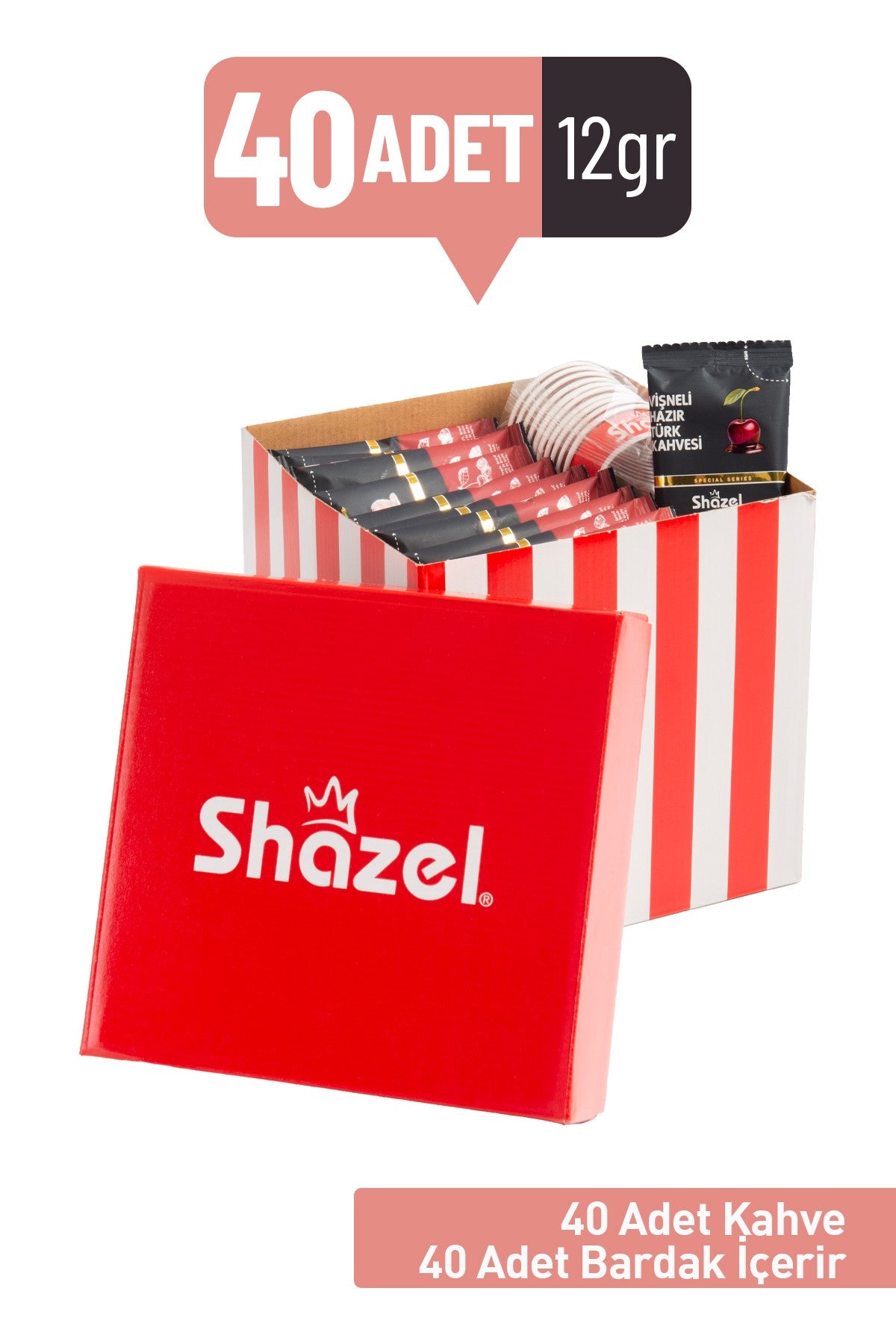 Shazel cherry Gift Office Set 12G x 40Pcs (Flavored)