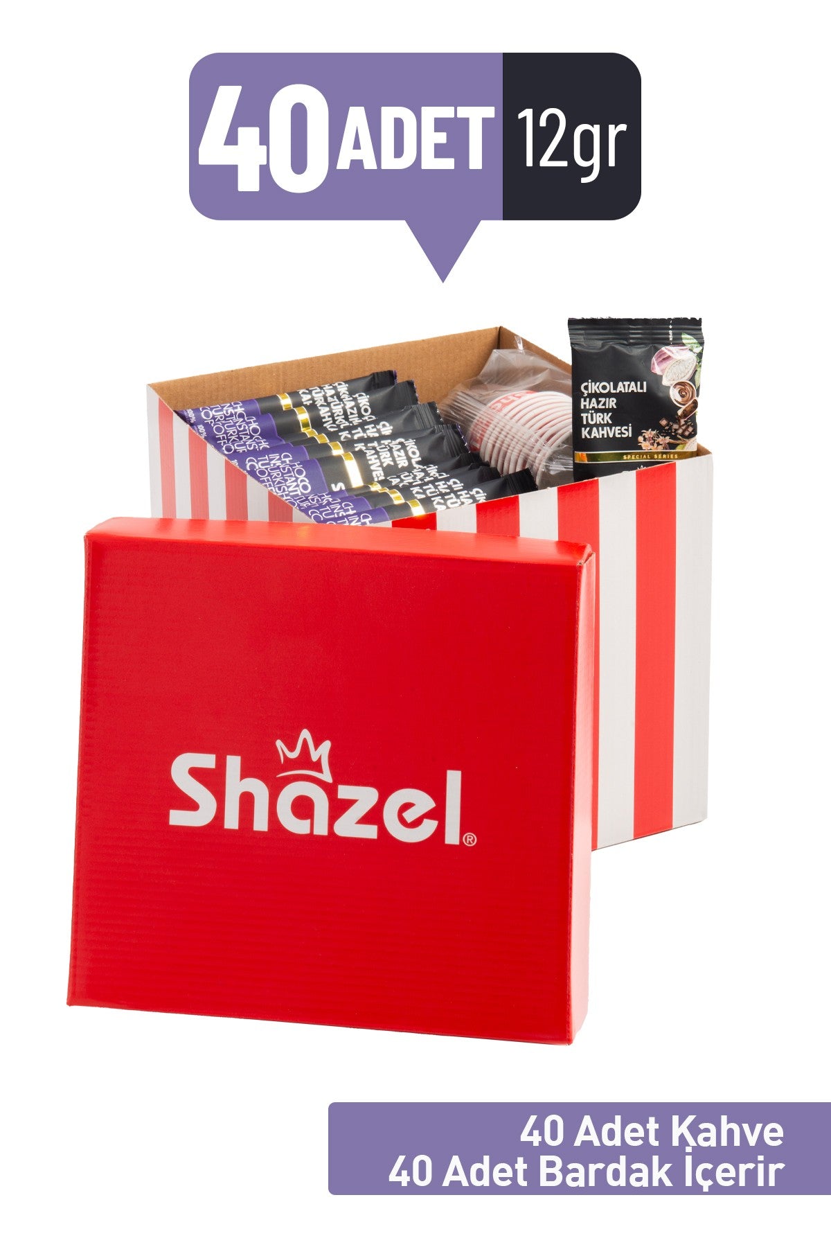 Shazel Chocolate Gift Office Set 12G x 40Pcs