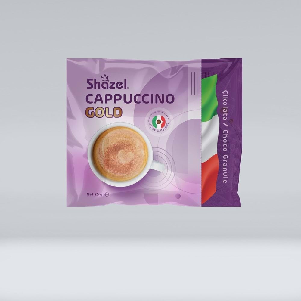 Shazel Cappuccino and Granulated Chocolate Powder 25G Single Drink