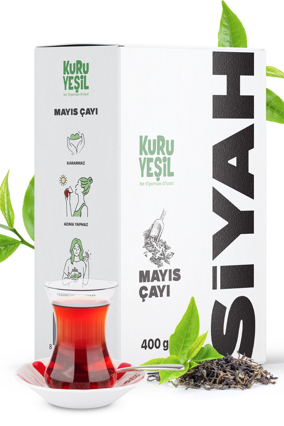 Kuru YeşilBlack Bulk Tea May Harvest 400g