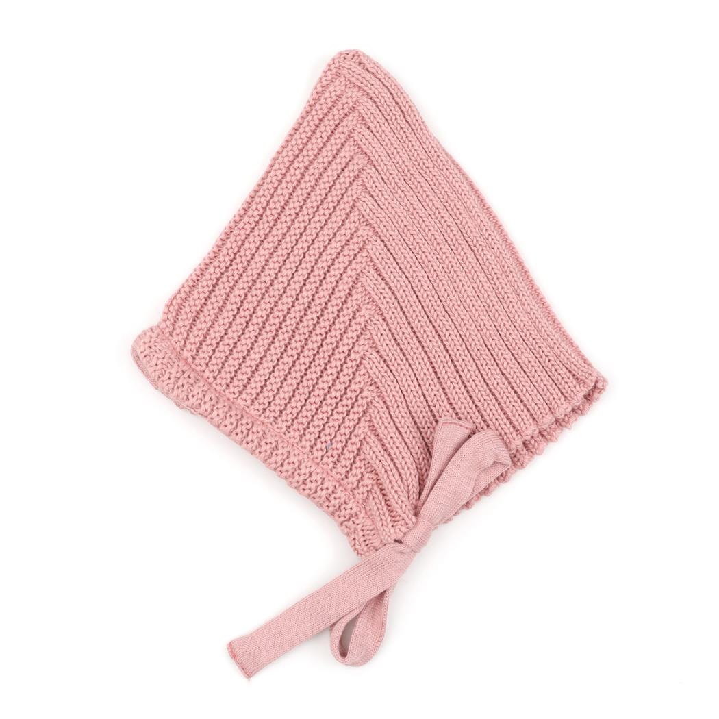 String Organic Cotton Baby Knitted Beanie Pink