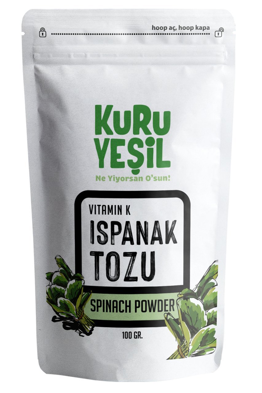 Kuru Yeşil Spinach Powder 100 g