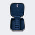 Blue Leather Travel Jewelry Case