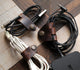 Leather Cable Organizer - Set of 3