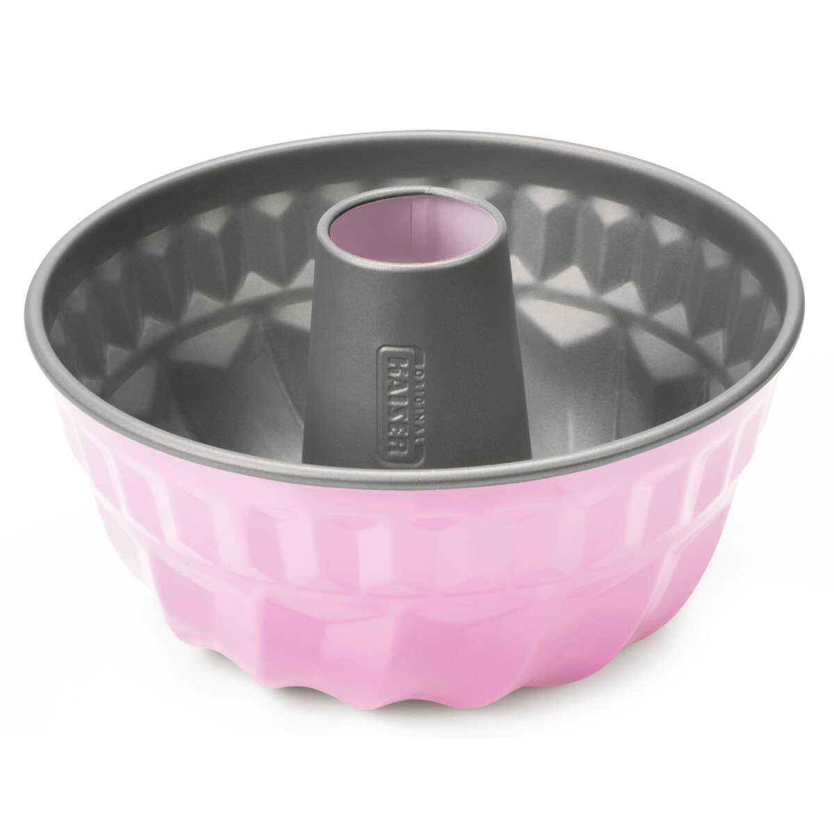 Color Pipe Cake Mold Pink 22cm