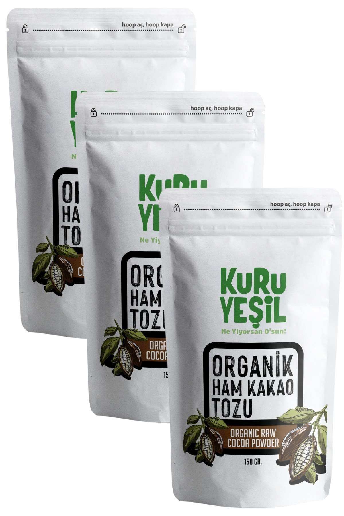 Kuru Yeşil Raw Cocoa 150 g 3 Pack