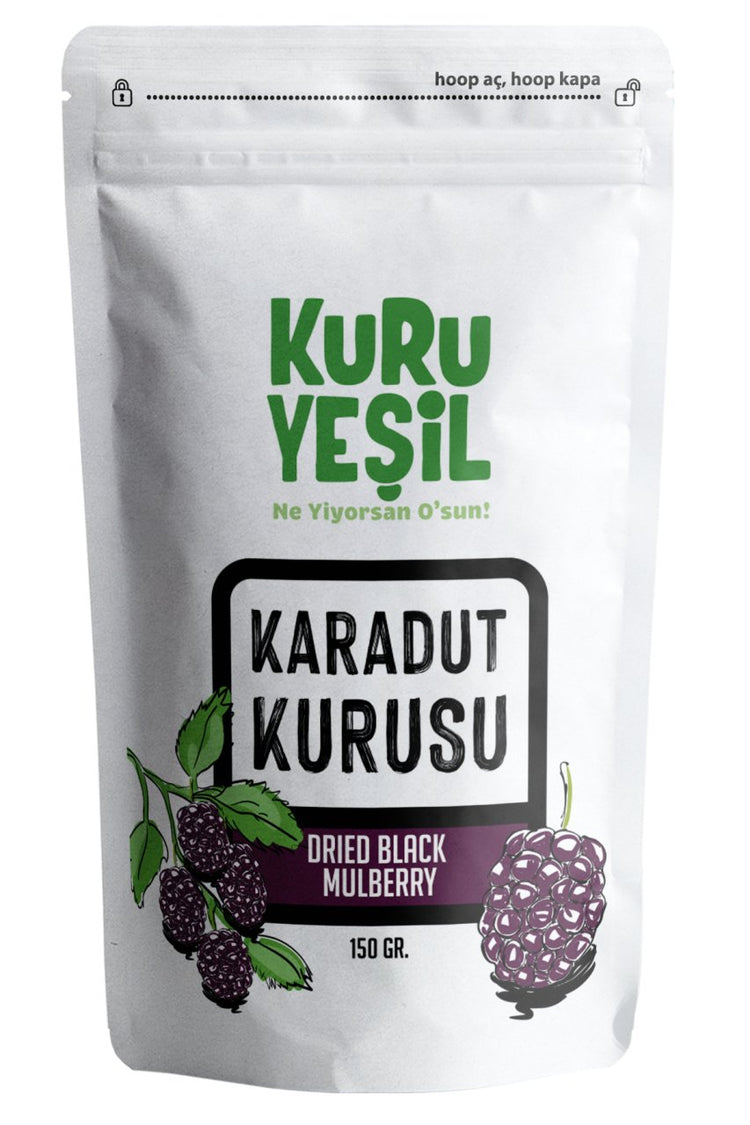 Kuru Yeşil Natural Black Mulberry Dried 150 g