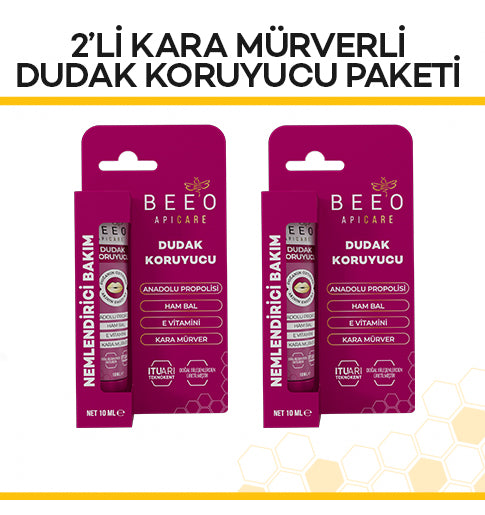 Beeo 2 Pack Black Elderberry Lip Balm