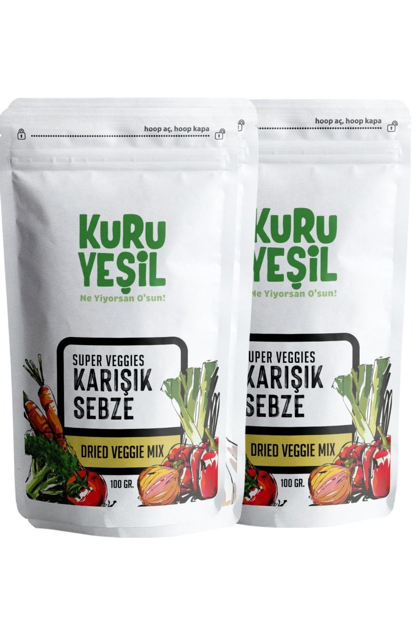 Kuru Yeşil Mixed Dried Vegetables 2 Pack 200 g