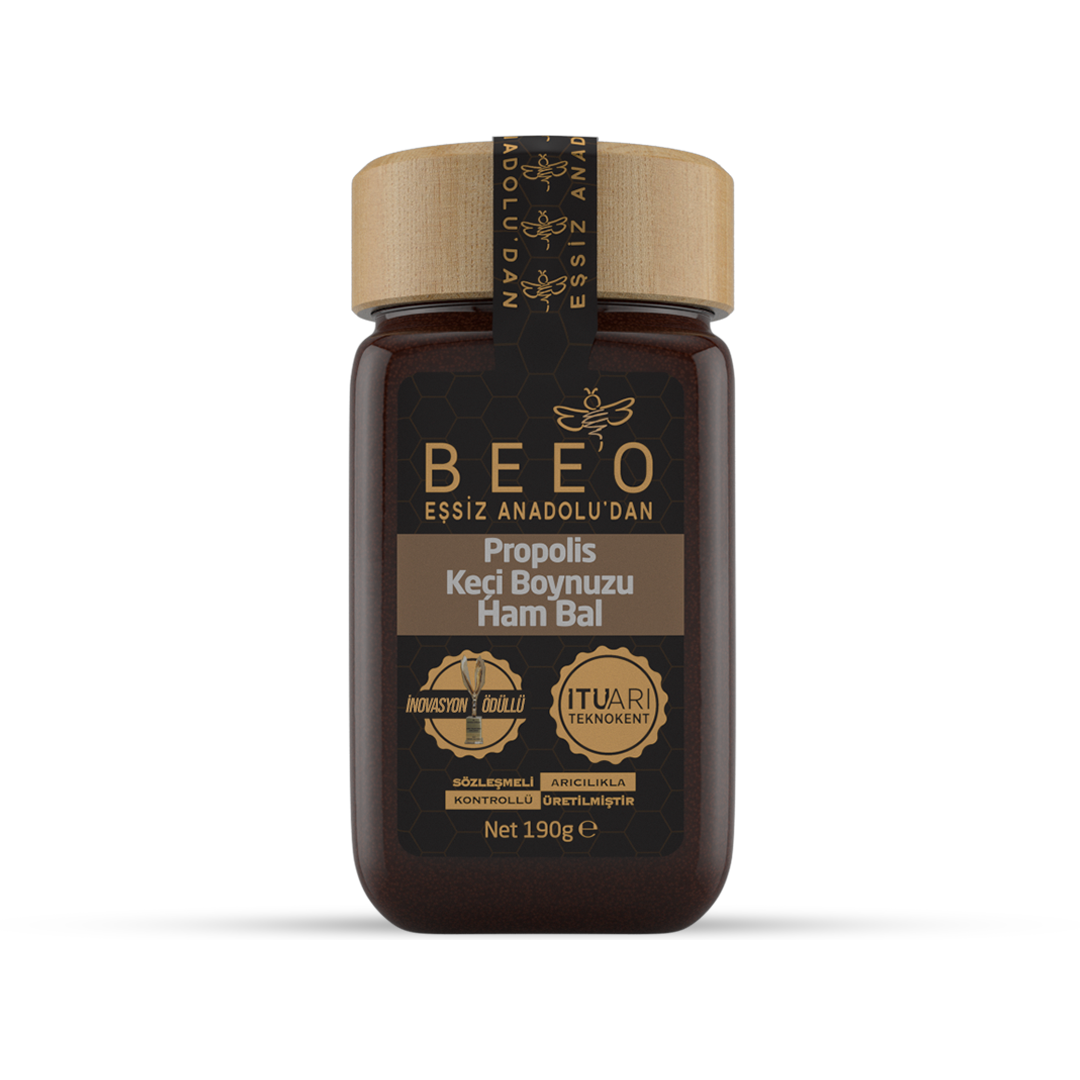 Beeo Carob Raw Honey Propolis Paste 190 g