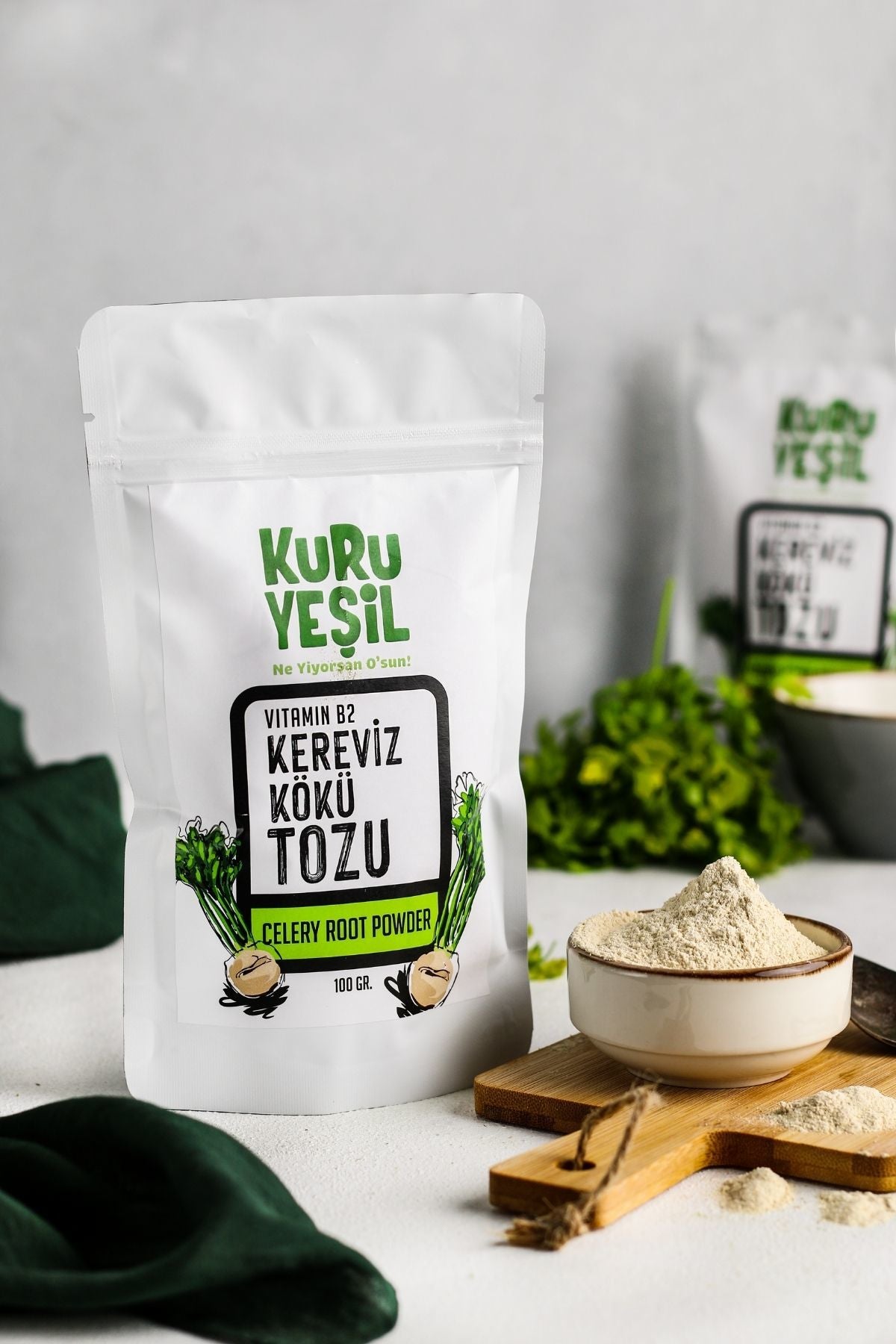 Kuru Yeşil Celery Root Powder 100 g Vegetable Powder