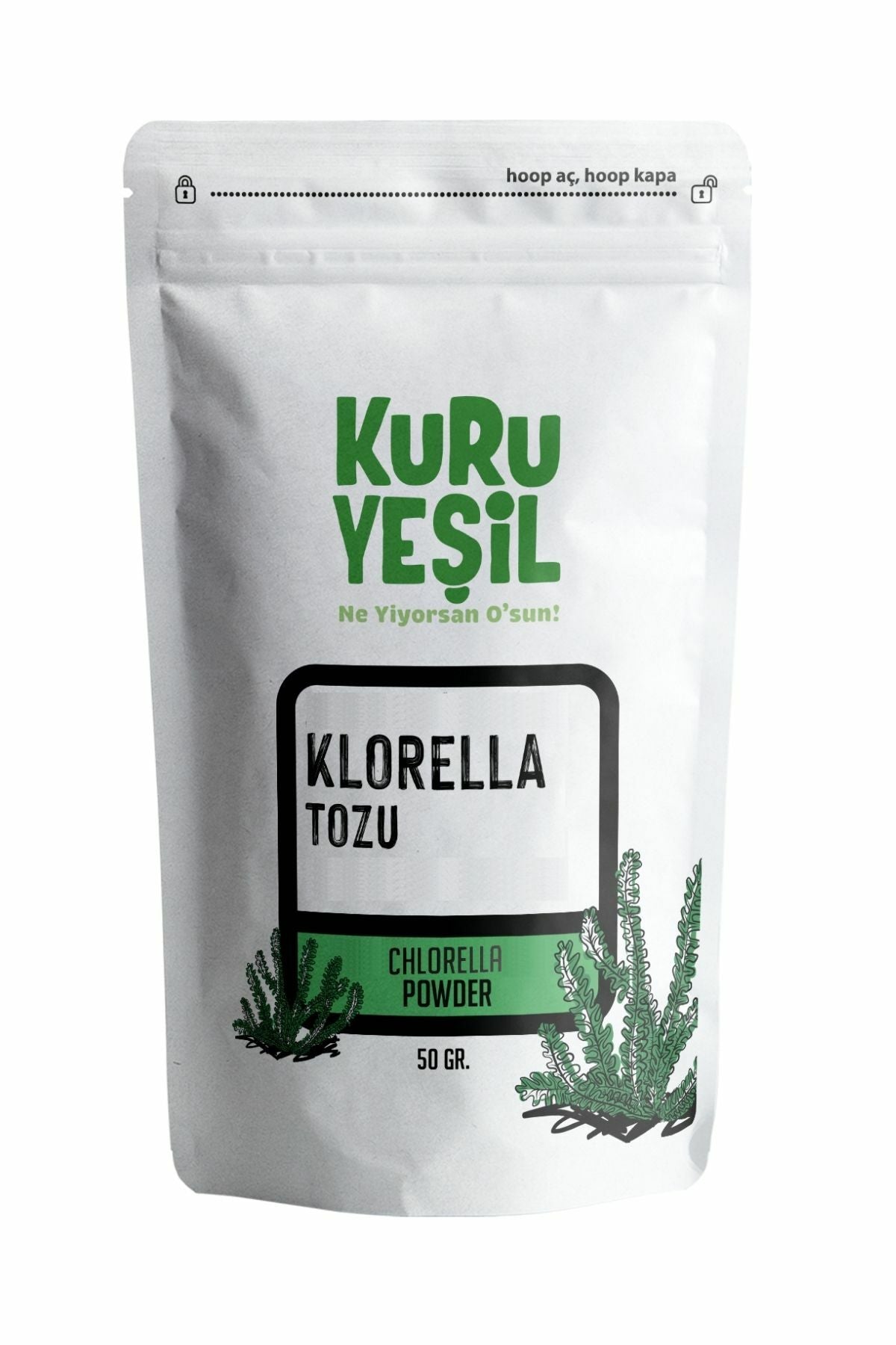 Kuru Yeşil Dry Green Chlorella Powder 50 g