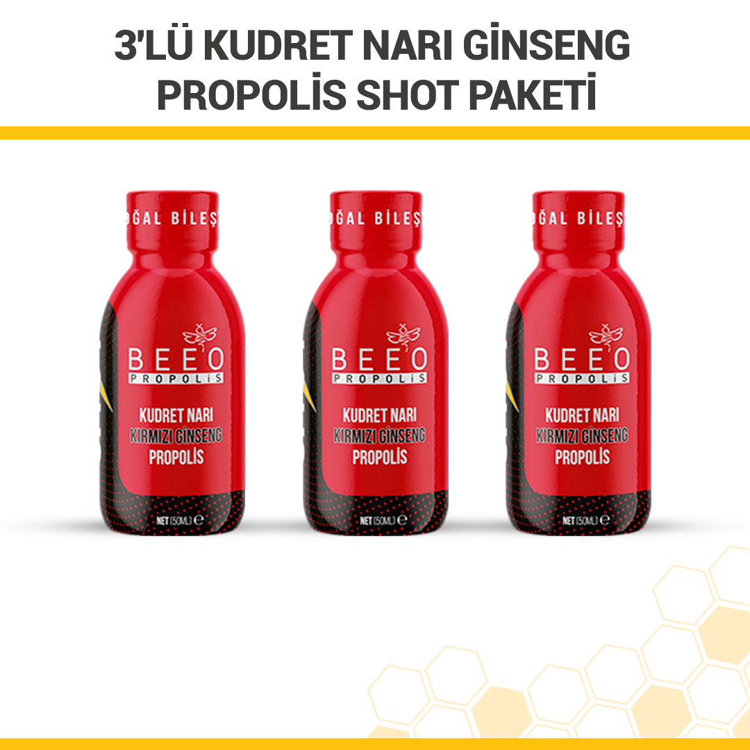 Beeo 3 Pack Bitter Melon Ginseng Propolis Shot Pack