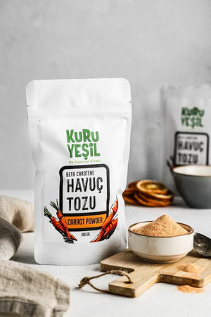Kuru Yeşil Carrot Powder 100 g Vegetable Powder - EFENDINA PAZAR - Kuru Yeşil - 8681999041995