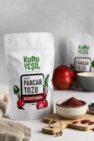 Kuru Yeşil Local Broccoli Powder 100 g and Local Beetroot Powder 100 g - EFENDINA PAZAR - Kuru Yeşil - 8681999041711