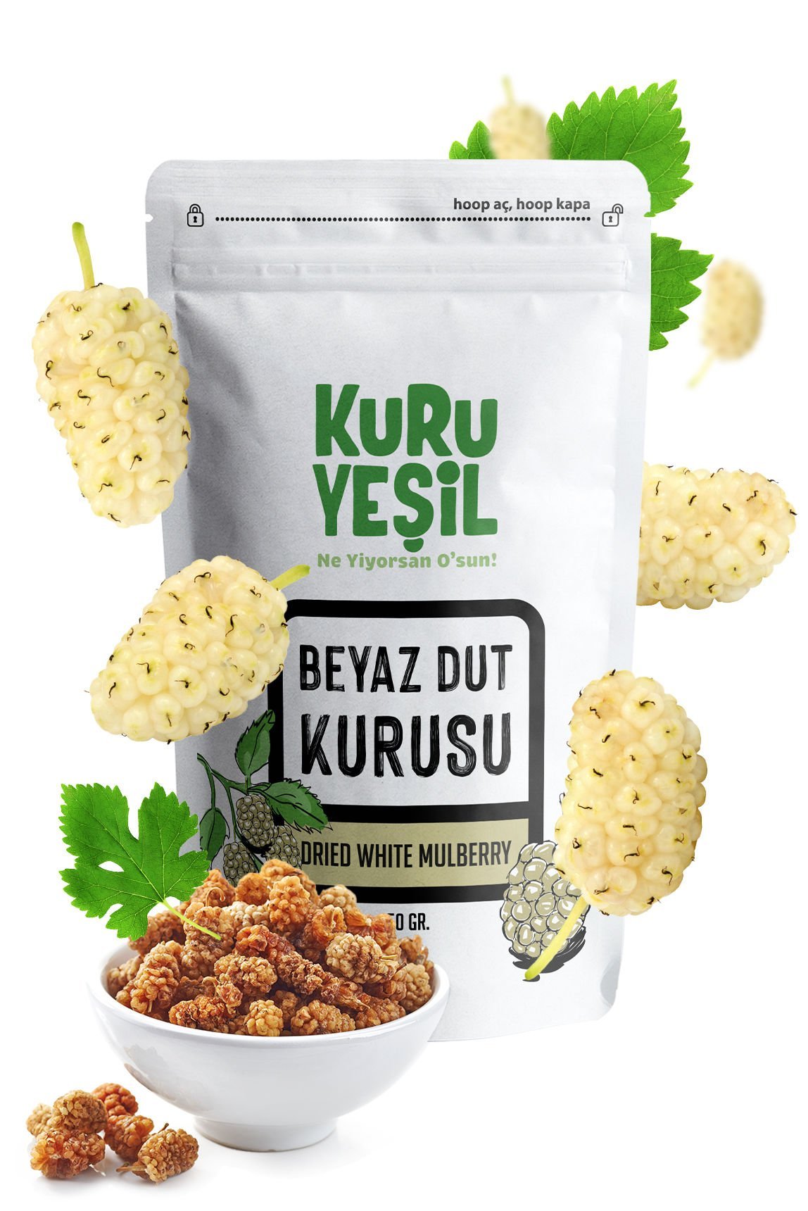 Yeşil Dried White Mulberry 150 g
