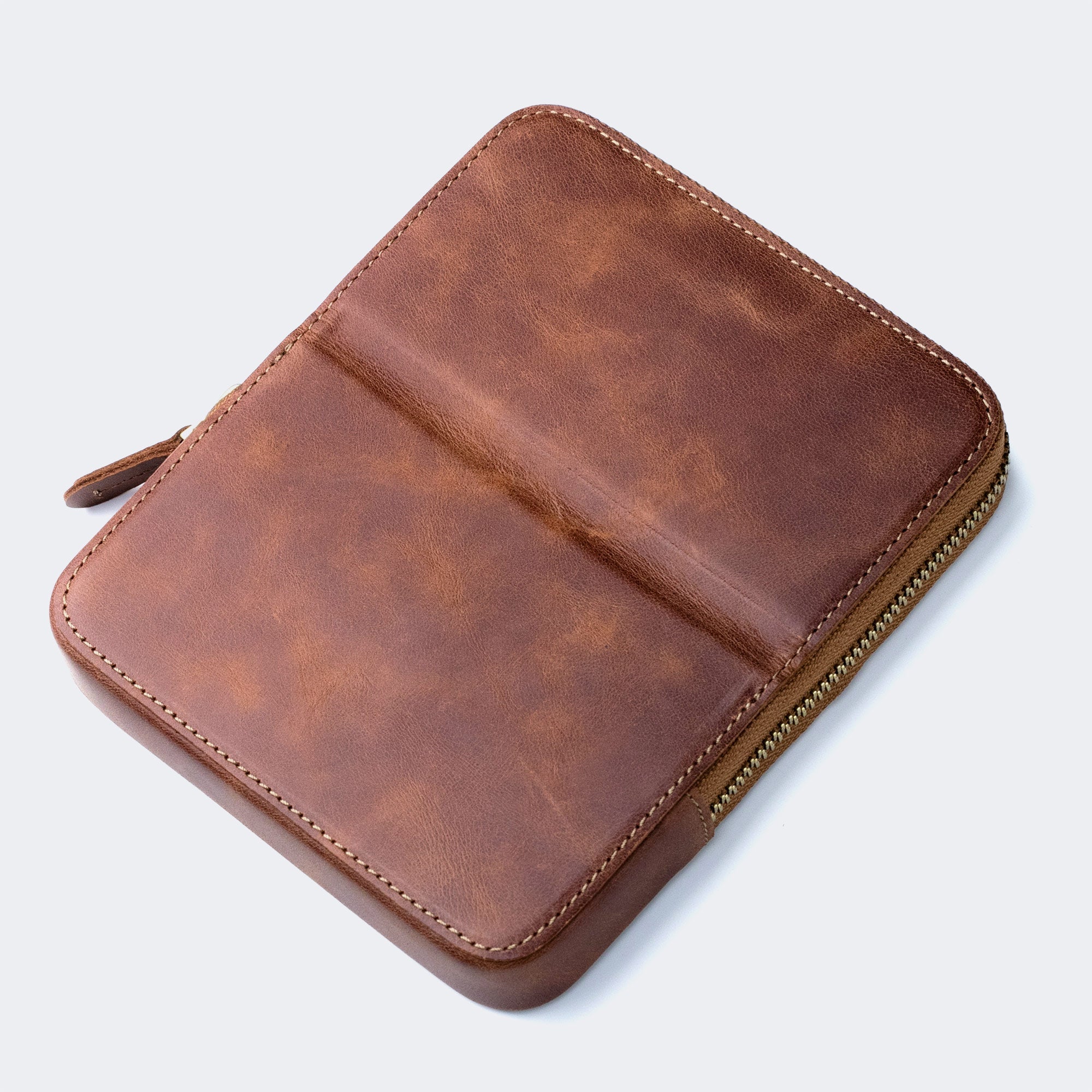 Leather 6 - Slot Zippered Pen Case - EFENDINA PAZAR - Roarcraft - 8356368646474