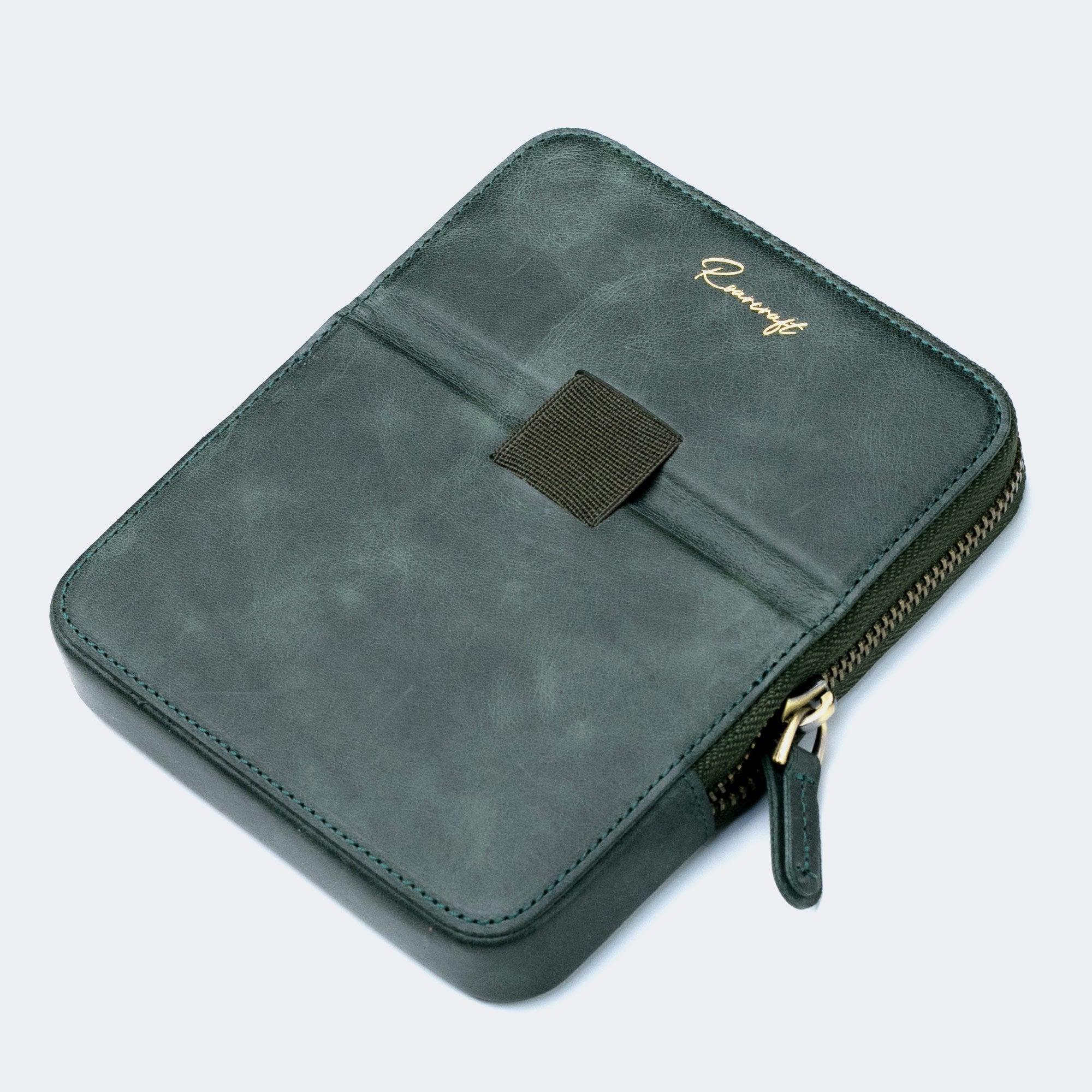 Leather 6 - Slot Zippered Pen Case - EFENDINA PAZAR - Roarcraft - 8356368646474
