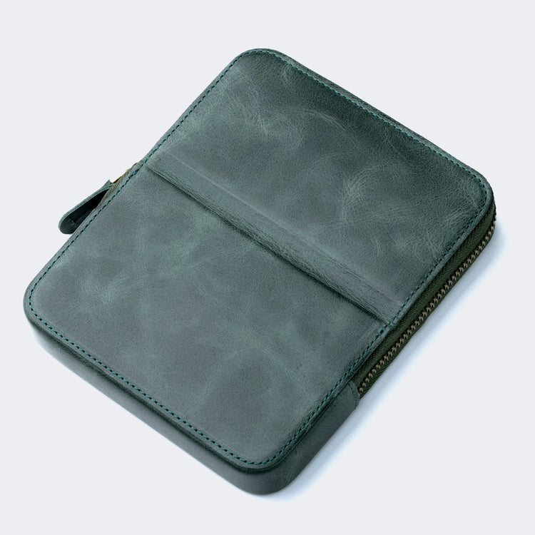 Leather 6 - Slot Zippered Pen Case - EFENDINA PAZAR - Roarcraft - 8356368646474