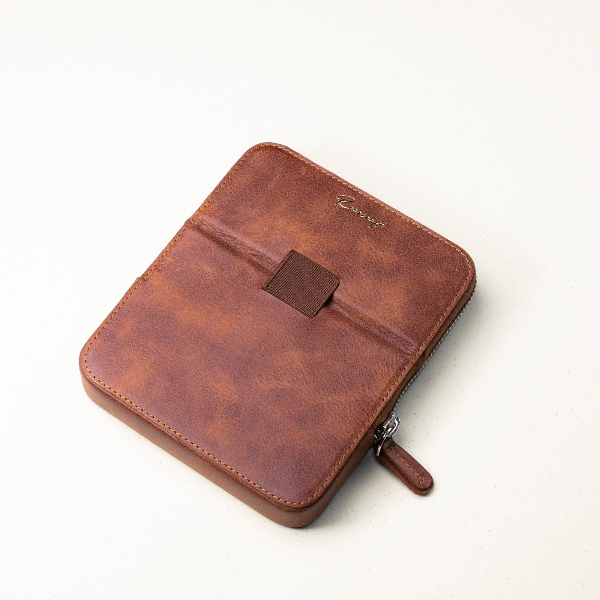 Leather 6 - Slot Zippered Pen Case - EFENDINA PAZAR - Roarcraft - 8356368646474