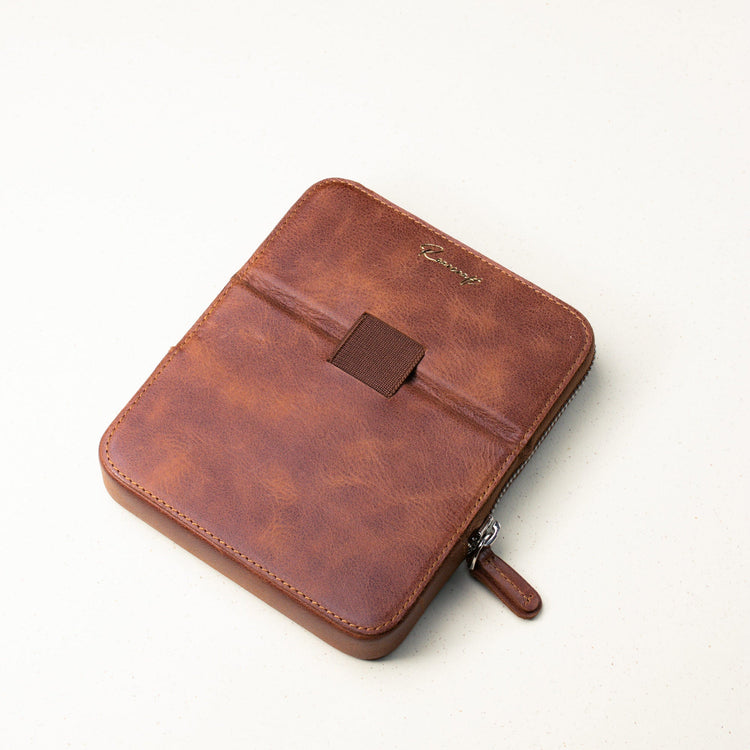 Leather 6 - Slot Zippered Pen Case - EFENDINA PAZAR - Roarcraft - 8356368646474