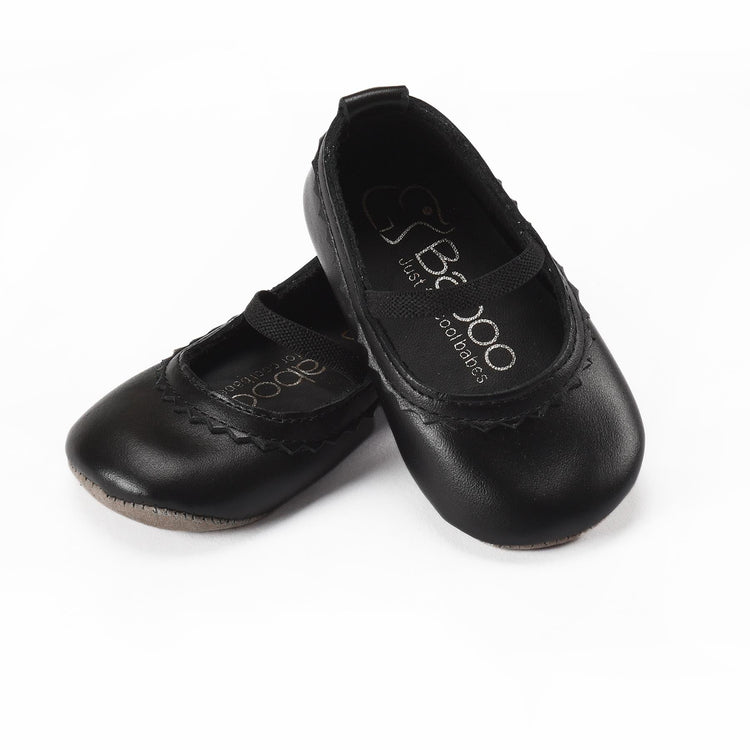 Leather Baby Booties Black - EFENDINA PAZAR - BABOO - 8691810001558