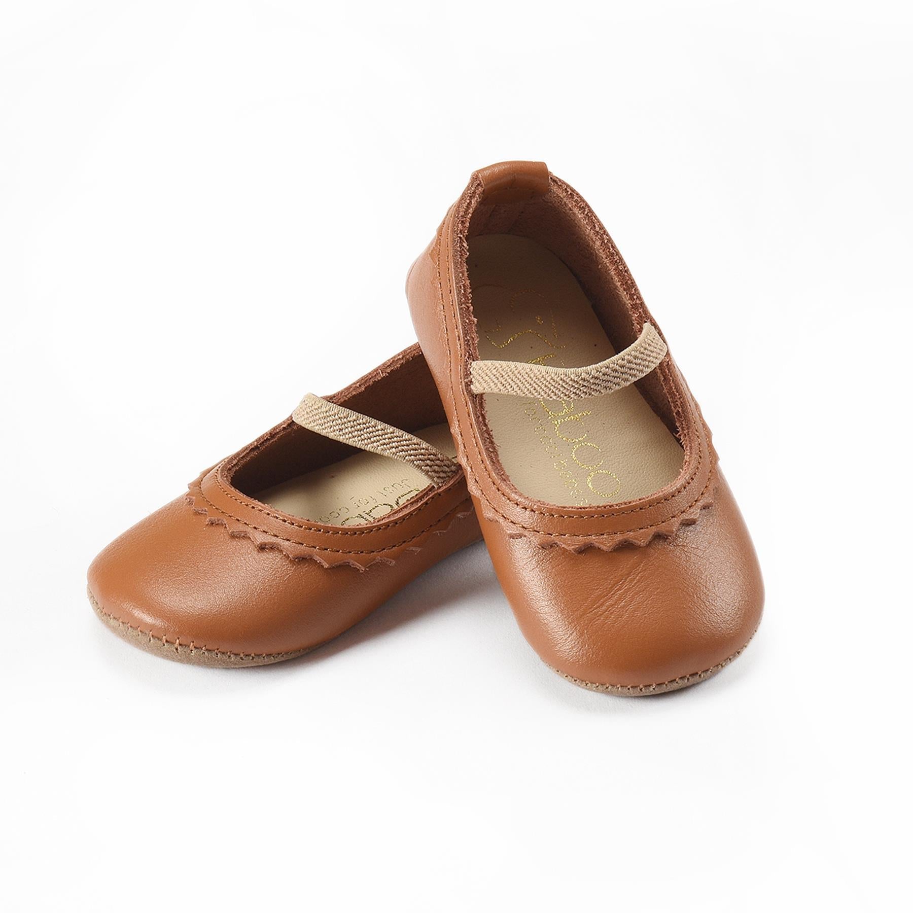 Leather Baby Booties Brown - EFENDINA PAZAR - BABOO - 8691810001503