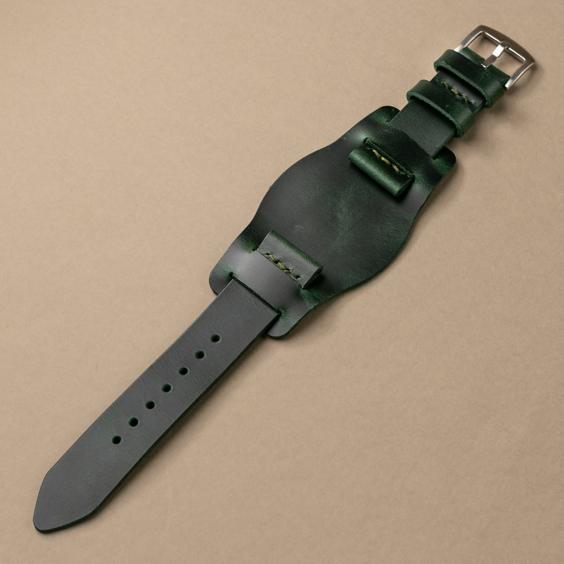 Leather Bund Watch Strap 