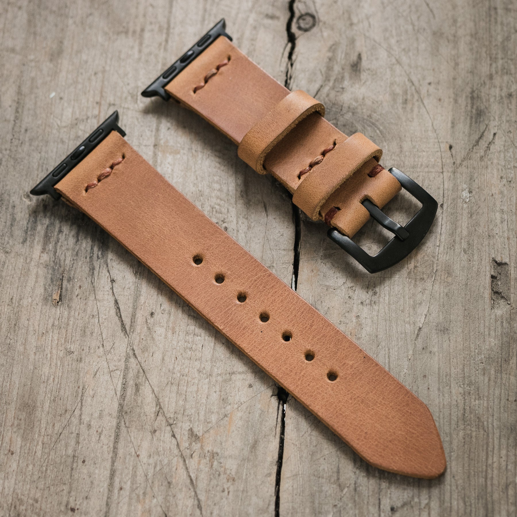  Mustard Apple Watch Leather Band