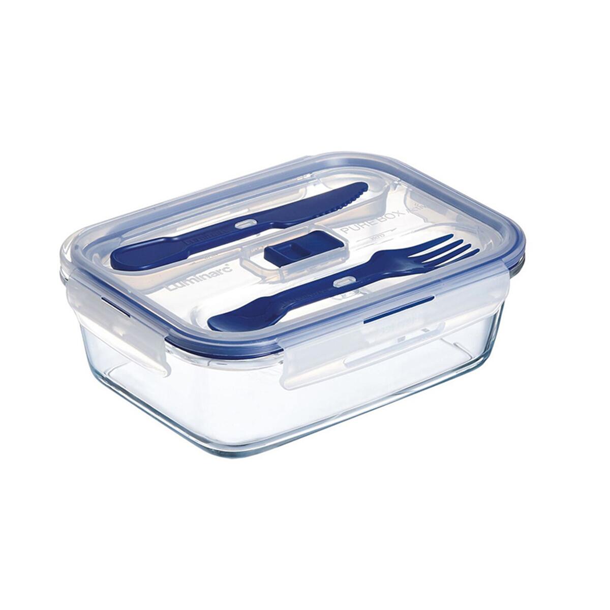 Luminarc Pure Box Active Picnic Container Rectangular 1220 CC - EFENDINA PAZAR - LUMINARC - 9800109938874